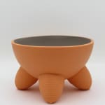 Ömer Öner, Orange Footed Bowl (Large), 2024