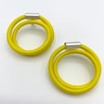 Gilly Langton, Twist Earrings - Mustard & Orange , 2022
