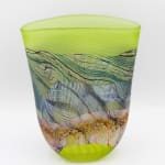 Thomas Petit, Stormy Skies - Large Flattened Flask, 2024