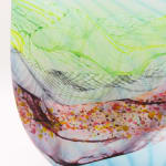 Thomas Petit, Stormy Skies - Large Flattened Flask, 2024