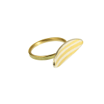Hendrike Barz-Meltzer, Stripy Oval Silver & Gold Ring, 2021