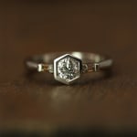 Flora Bhattachary, Sona Cushion Trilogy Diamond Ring, 2025