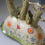 Laurance Simon, Three Little Birds Candelabra, 2025