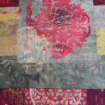 Neil Bottle, Yatra Silk & Velvet Scarf (Gulabi Pink), 2024