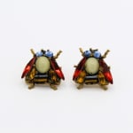 Annie Sherburne, Drop Earrings - Red/Blue, 2024