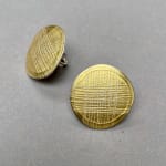 Jane Adam, Small Convex Disc Earstuds, 2024