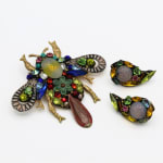 Annie Sherburne, Drop Earrings - Red/Blue, 2024