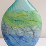 Thomas Petit, Stormy Skies - Large Flattened Flask, 2024