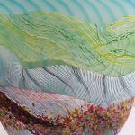 Thomas Petit, Stormy Skies - Large Flattened Flask, 2024
