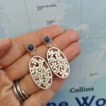 Diana Greenwood, Forget Me Not Earrings, 2020