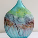 Thomas Petit, Stormy Skies - Large Flattened Flask, 2024