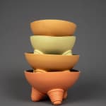 Ömer Öner, Orange Footed Bowl (Large), 2024