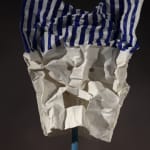 Jo Lawrence, Blue-Striped Bag Head, 2025