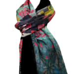 Neil Bottle, Yatra Silk & Velvet Scarf (Gulabi Pink), 2024