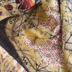 Neil Bottle, Yatra Silk & Velvet Scarf (Gulabi Pink), 2024