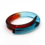 Marlene McKibbin, Edge Dyed Cuff Bangle (Tangerine), 2021
