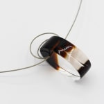 Marlene McKibbin, Edge Dyed Cuff Bangle (Tangerine), 2021