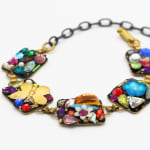 Annie Sherburne, Bracelet With Gold Butterfly , 2025