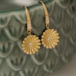 Flora Bhattachary, Lotus Gold Garnet Necklace