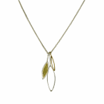 Hendrike Barz-Meltzer, Necklace With Large Oval Stripy Pendant, 2020