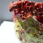 Aneta Regel, Green Red Raining Stone Vessel Small, 2025