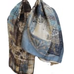 Neil Bottle, Yatra Silk & Velvet Scarf (Gulabi Pink), 2024