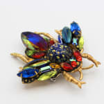 Annie Sherburne, Blue Tip Wing Bee Brooch, 2025
