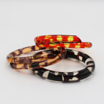 Marlene McKibbin, Edge Dyed Cuff Bangle (Tangerine), 2021