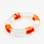 Marlene McKibbin, Edge Dyed Cuff Bangle (Tangerine), 2021