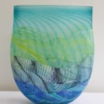 Thomas Petit, Stormy Skies - Large Flattened Flask, 2024