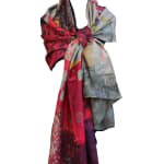 Neil Bottle, Yatra Silk & Velvet Scarf (Gulabi Pink), 2024