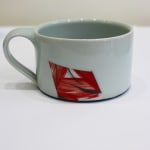 Adam Frew, Coffee Cup with Red Trim, 2023