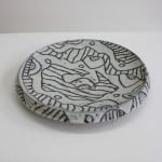 Alison White, Descent Scarf - Ochre/Black, 2024