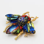 Annie Sherburne, Blue Tip Wing Bee Brooch, 2025