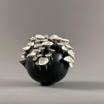 Delfina Emmanuel, Black Mushroom Moon Jar, 2024