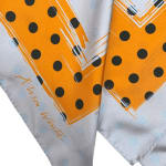 Alison White, Sophie Wool Fino Scarf - Petrol, Yellow, Blush, 2022