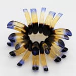 Marlene McKibbin, Edge Dyed Cuff Bangle (Tangerine), 2021