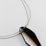 Marlene McKibbin, Large Double Slice Pendant - Orange & Blush, 2025