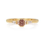 Flora Bhattachary, Sona Cushion Trilogy Diamond Ring, 2025