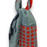 Alison White, Sophie Wool Fino Scarf - Petrol, Yellow, Blush, 2022