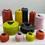 Tanya Gomez, Table Vessel - Vermillion, 2025
