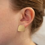 Emily Kidson, Minimalist Stripe Earrings - Grass Green, 2022