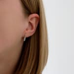Kathryn Hinton, Faceted Small Hoop Earrings, 2024