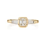 Flora Bhattachary, Sona Cushion Trilogy Diamond Ring, 2025