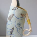 Laurance Simon, Birds on a Wire Jug, 2025