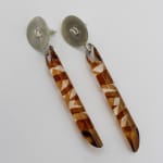 Marlene McKibbin, Circle Top Earrings - Lime, 2023