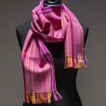 Caroline Richards, Mauve Stripe Scarf, 2024
