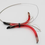 Marlene McKibbin, Edge Dyed Cuff Bangle (Tangerine), 2021