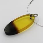 Marlene McKibbin, Large Double Slice Pendant - Orange & Blush, 2025