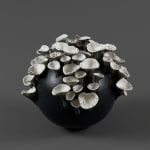 Delfina Emmanuel, Black Mushroom Moon Jar, 2024
